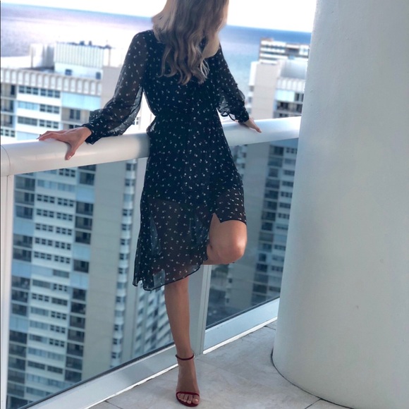 Black silk dress - Picture 2 of 4